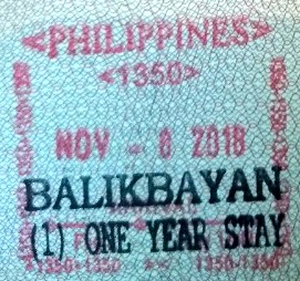 The Balikbayan stamp The Balikbayan stamp