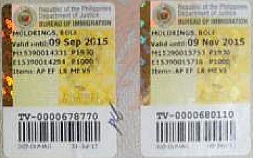 New Visa Extension Sticker New Visa Extension Sticker